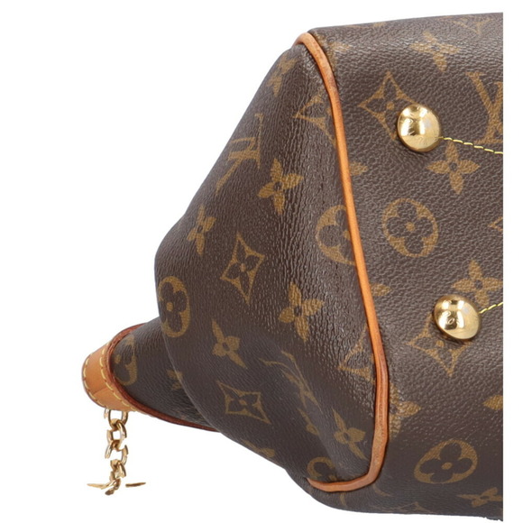 Louis Vuitton Tivoli PM Monogram Handbag Canvas M40143 Brown Women's LOUIS VU... - Picture 9 of 12